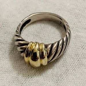 Authentic David Yurman Gold Dome Ring